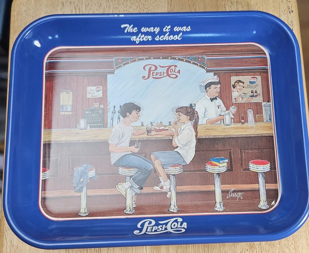 RARE! 1996 PEPSI COLA "THE WAY IT WAS AFTER SCHOOL" SIGNED SAVAGE ARTIST...